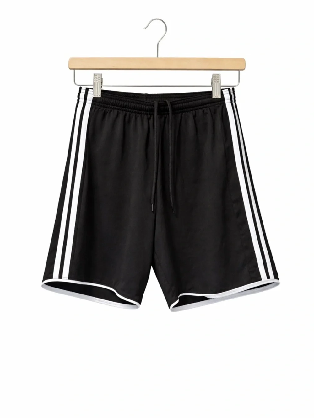 Adidas Youth Boys Small Black Soccer Shorts White Stripes Climacool Athletic‎ S
